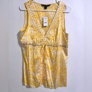 NWT Express silk blend top L